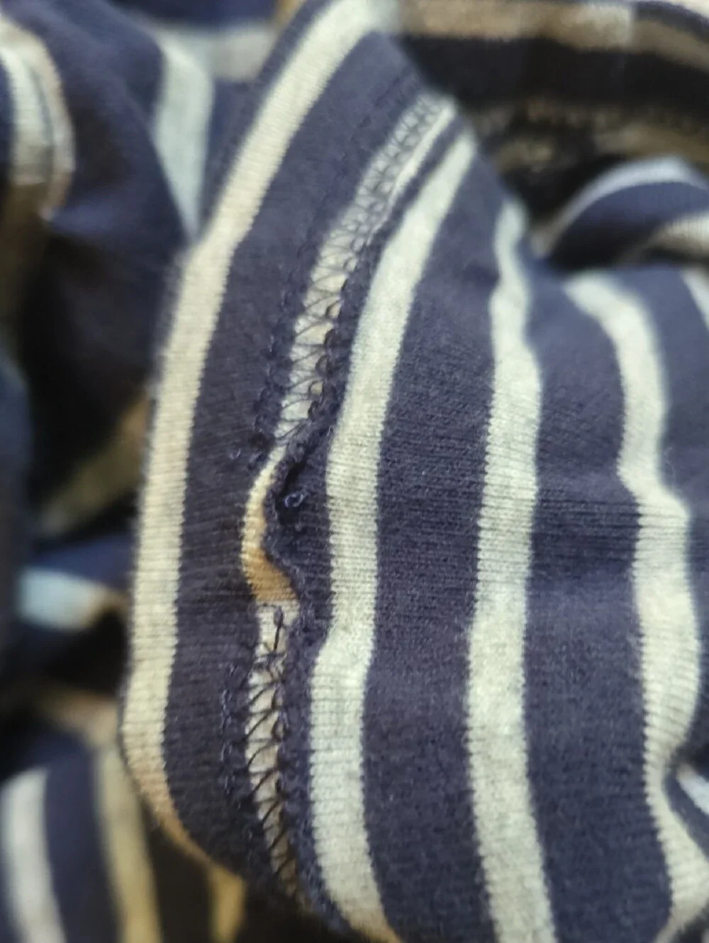 GUC- Carter's Navy and Gray  Striped Long-Sleeve Pajama Set, Size 10
